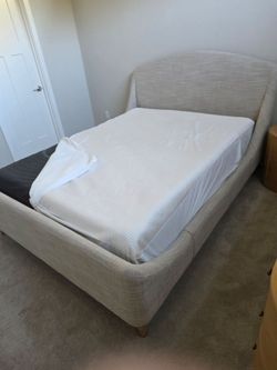 Solid Natural Wood Bedroom Set from Crate and Barrel (less than a year old)