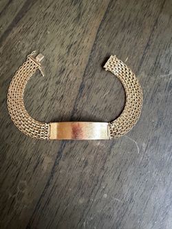 Vintage 14k Gold ID Bracelet 26 grams Damaged