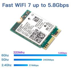 Brand New WiFi 7 BE200 Wireless Network Card Bluetooth 5.4