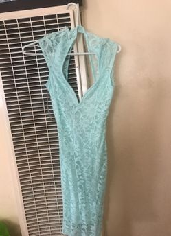 Lace heart neck dress