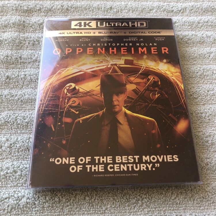 Oppenheimer 4K/Blu-Ray With Slipcover And Protective Case