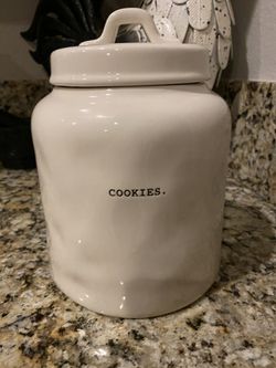 Rae Dunn Typewriter Cookie Canister