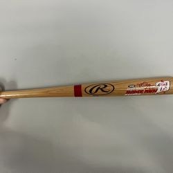  Rawlings Mark McGwire 1998 single-season 70 home run record mini bat