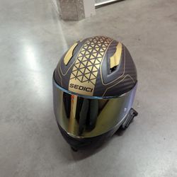 Sedici Primo Strada II Carbon With Pack Talk Black + Premium  Speakers Motorcycle Helmet