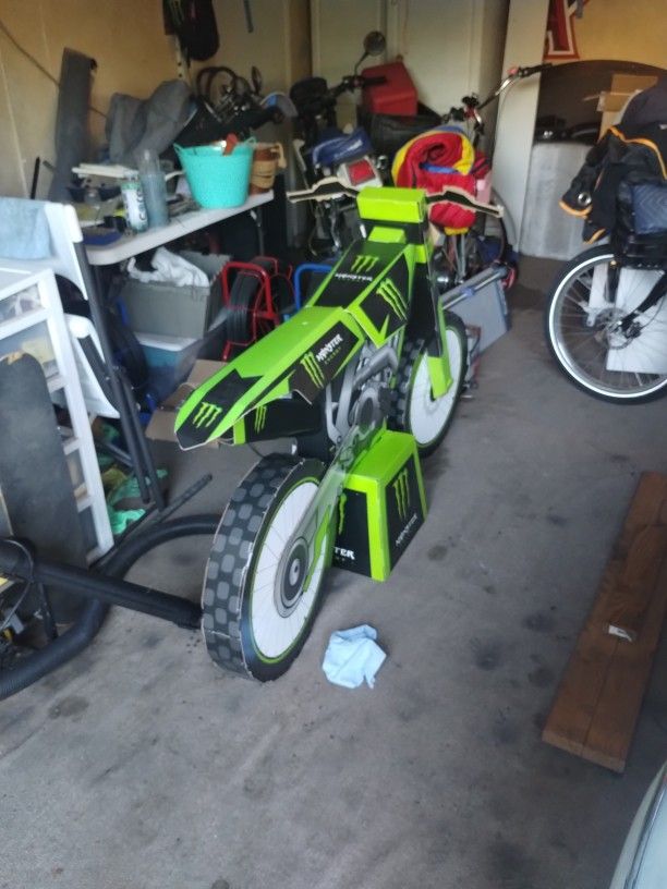 Monster Energy Cardboard Dirt Bike Display
