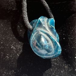 Genuine Sapphire Handcarved In France Unisex Pendant 