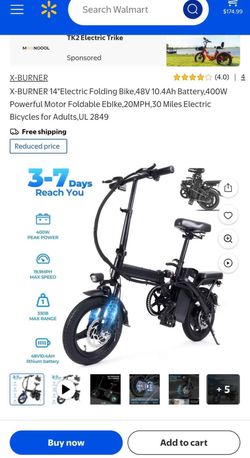 20MPH ELECTRIC BIKE FOLDABLE