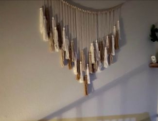Neutral colored wall decor