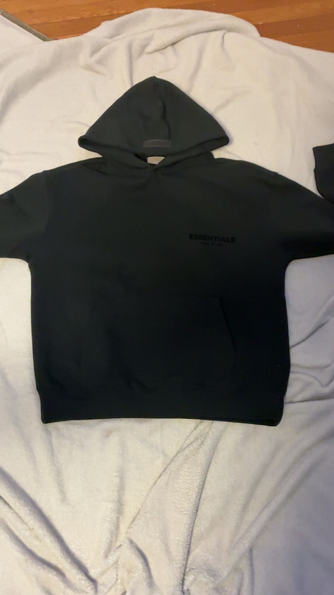 black essentials hoodie