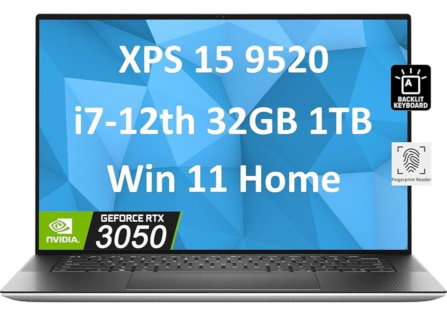 DELL XPS 15 9520 12TH GEN i7 16GB RAM 1TB HD WIN11
