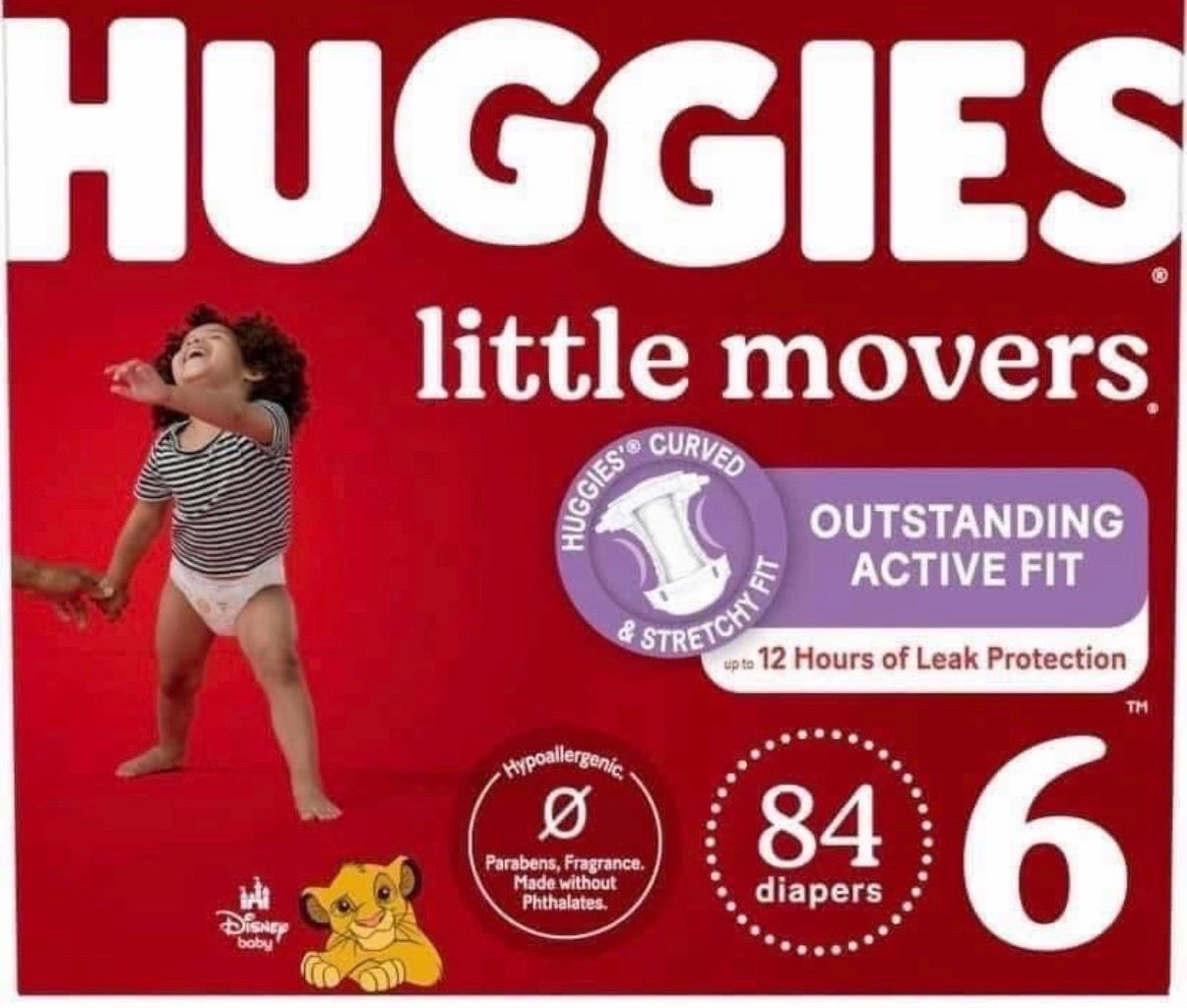 Huggies Diapers SIZE 6, $37 Each Box Firm Prices