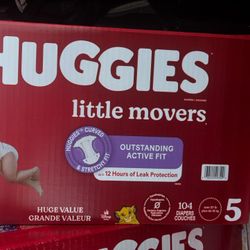 Huggies Little Movers Size 5 104 Ct