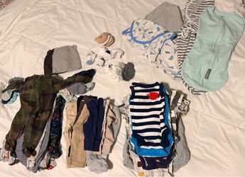 Baby boy newborn clothes bundle