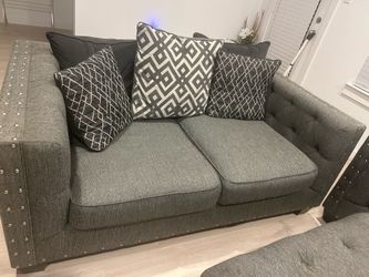 Couch & Love Seat with Ottoman