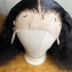 Pre-custom Glue-less Curly Summer wig 22’ , Thinnest Lace Ever