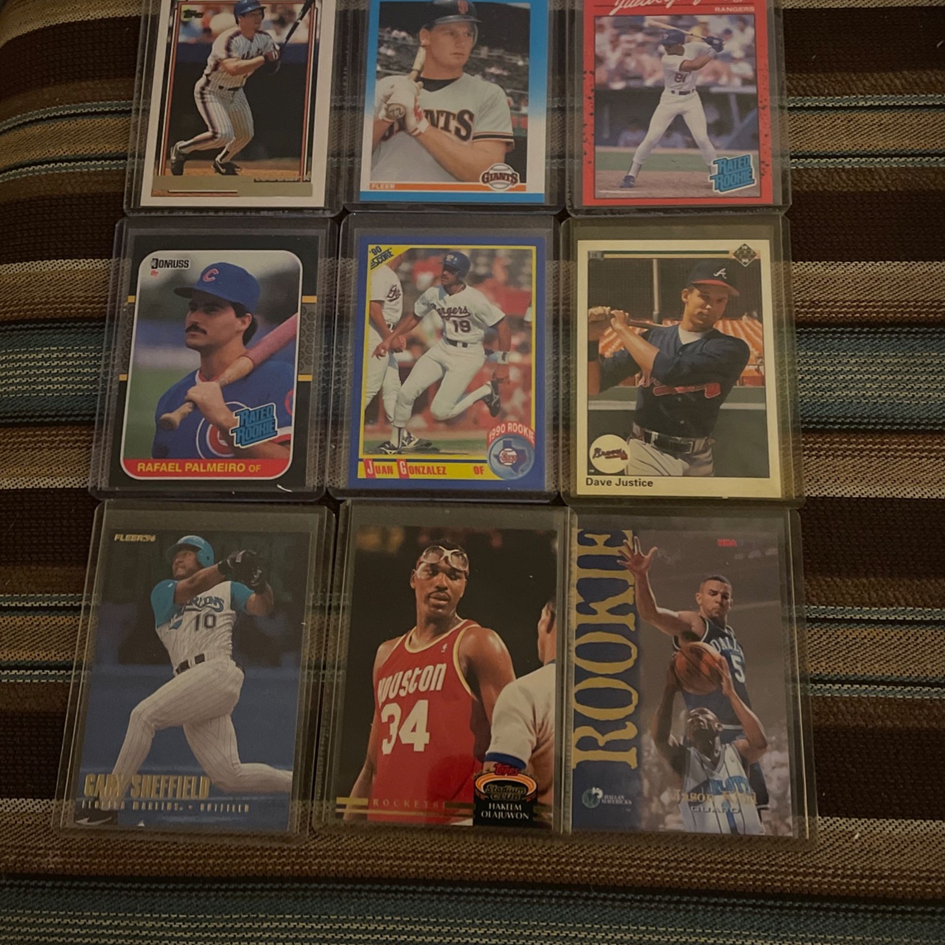 Mixed bag of nine cards