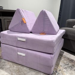 Purple Nugget Couch