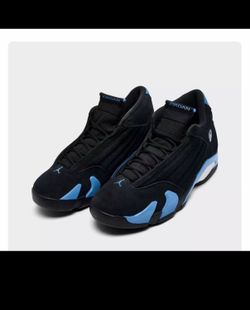 Jordan 14 “ black university blue “