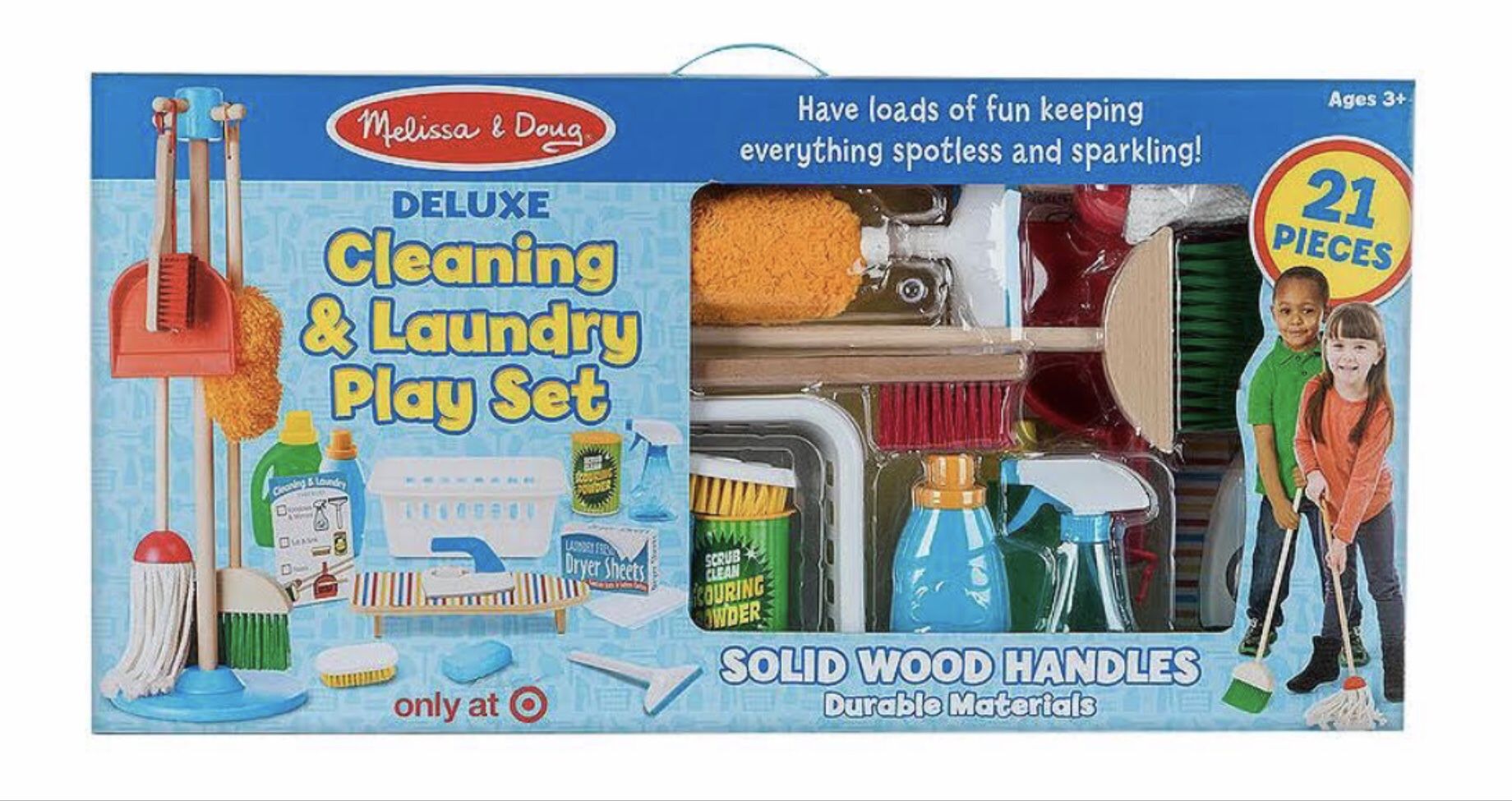 Melissa and Doug Deluxe Cleaning & Laundry Set - New in box