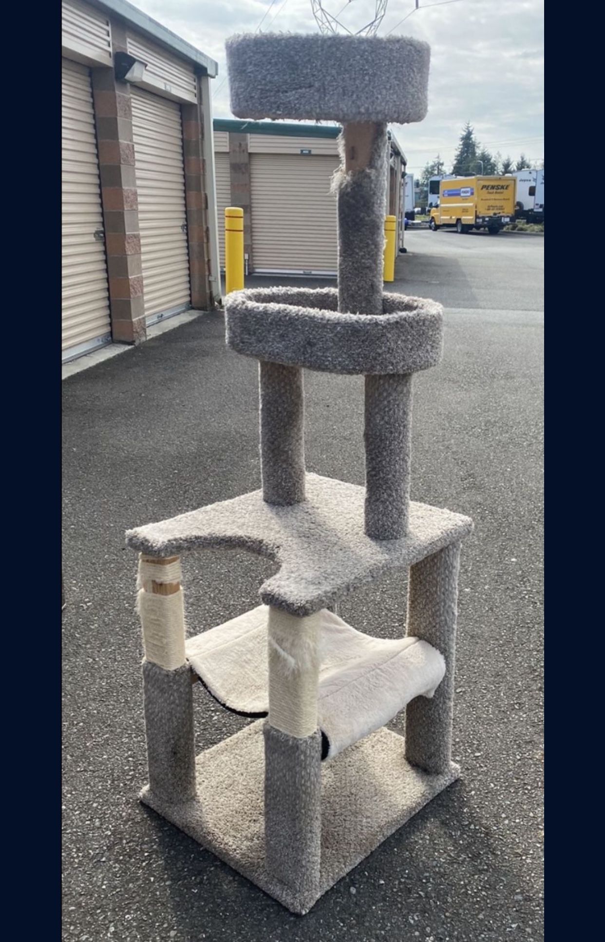 Pick Up Today Saturday Sturdy 5 Tier Large Tall Light Gray Cat Kitty