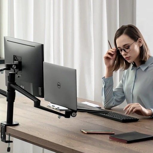 Viozon Monitor and Laptop Computer Mount, Heavy Duty, Ergonomic