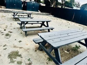 Wooden picnic tables- 3 total