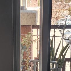 Sliding glass dog door