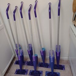 7 Swiffer WetJet with Batteries and Tanks - Price Includes All 