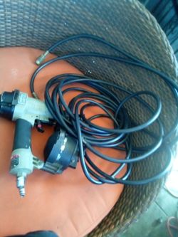 Ready to use...Porter Cable nail gun and fitted hose good condition