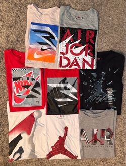Nike and Air Jordan Boys Shirt Lot