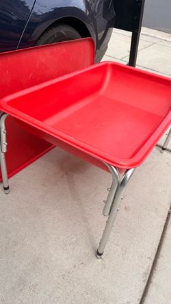 Red Plastic Kids Activity Sensory Table