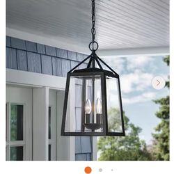 BLAKELEY 2LT BLACK OUTDOOR PENDANT