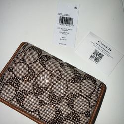Coach Crystal Signature Wallet 