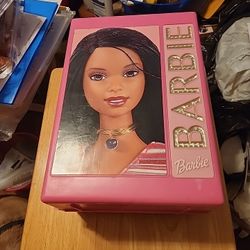 Vintage 2001 Pink Barbie Doll Fashion Trunk