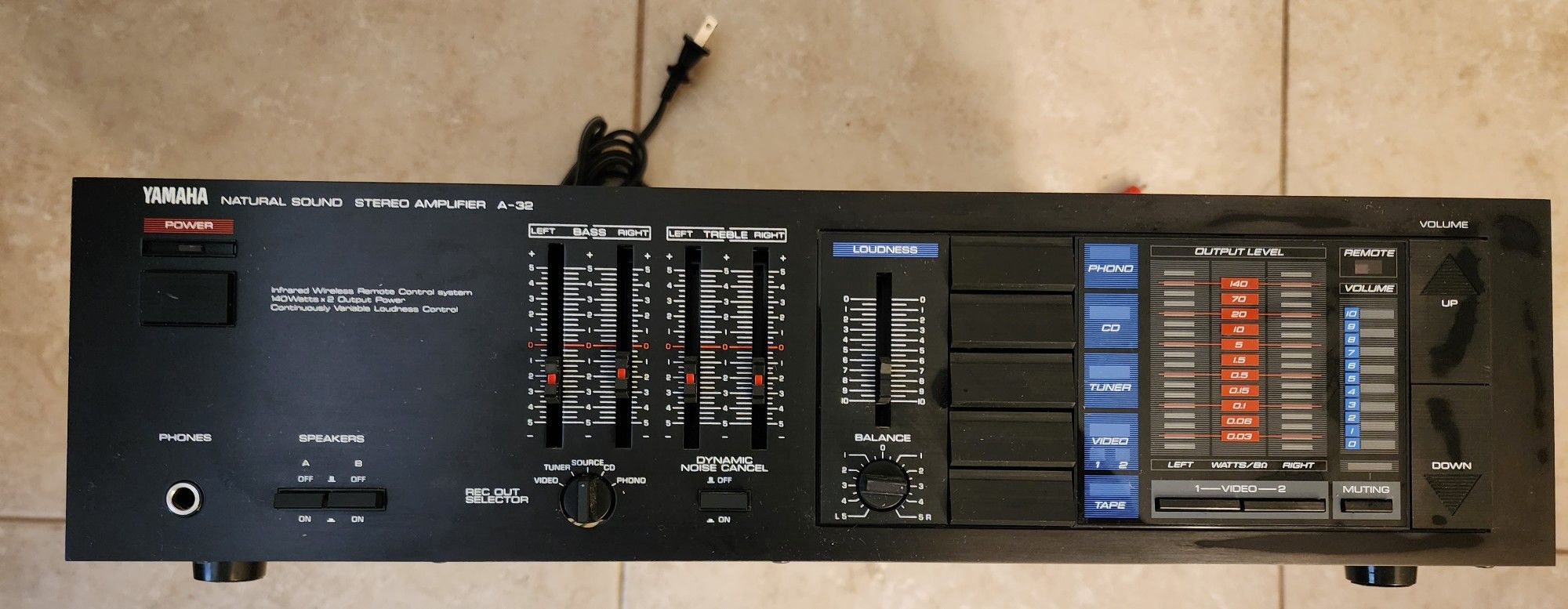 Vintage Yamaha Natural Sound Stereo Amplifier A-32 for Sale in