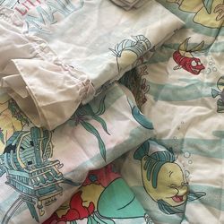 Vintage Little Mermaid Bedding Set