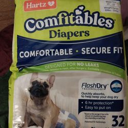 Hartz Comfitables Diapers 32 Diapers For Males R Females 15 Dollars 