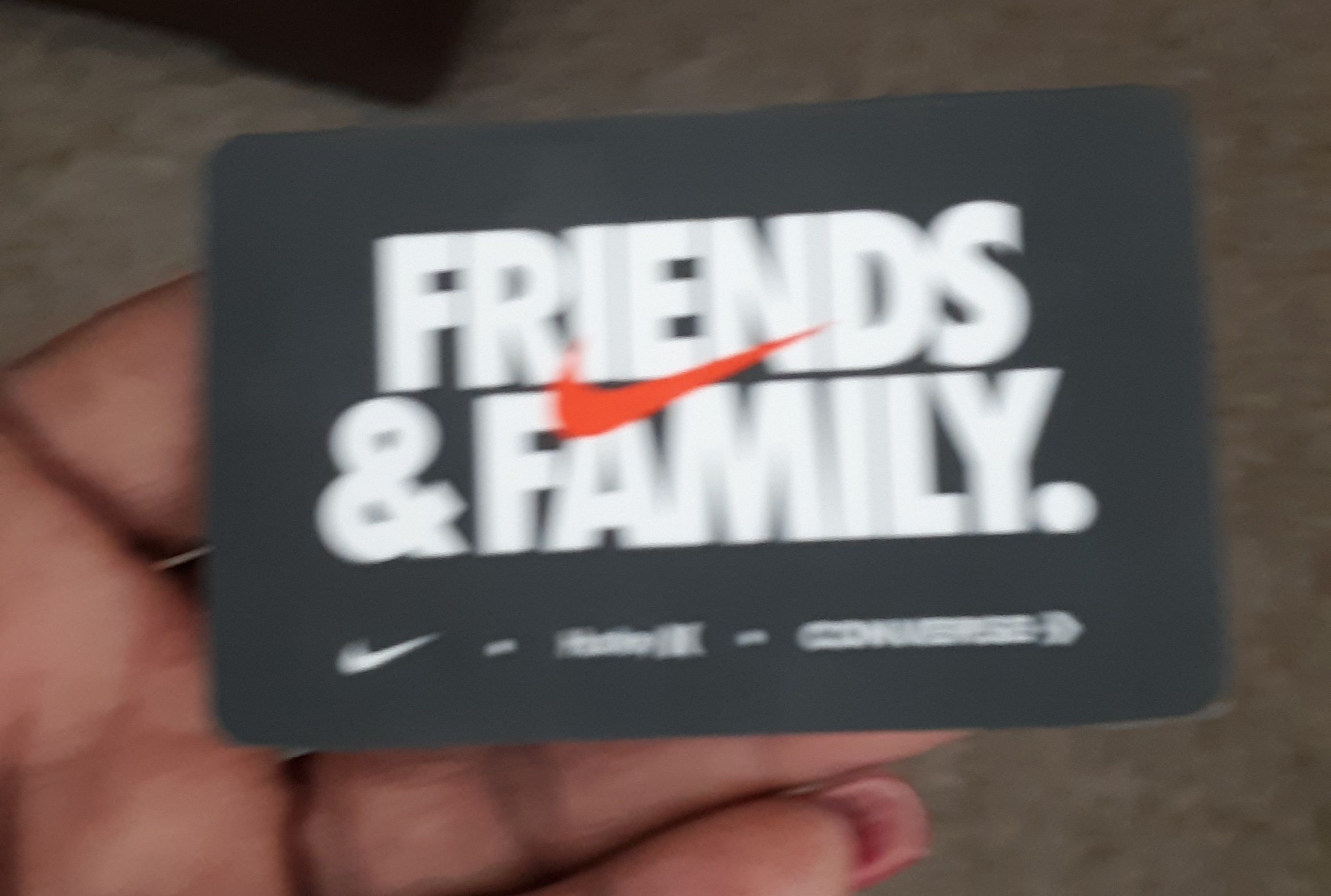 Nike Discount Card after shopping with me