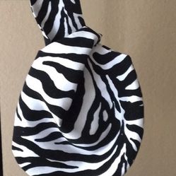 Black & White Zebra Wristlet 