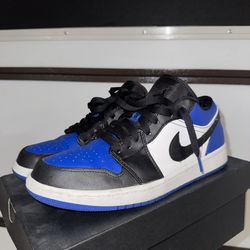 Jordan 1 Low Blue Black Sz 9.5