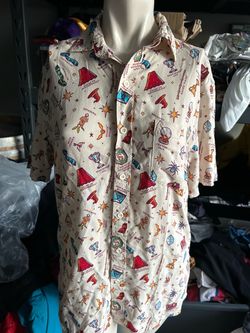 Harry Potter Button Up Short Sleeve Shirt Size XS Wizarding World