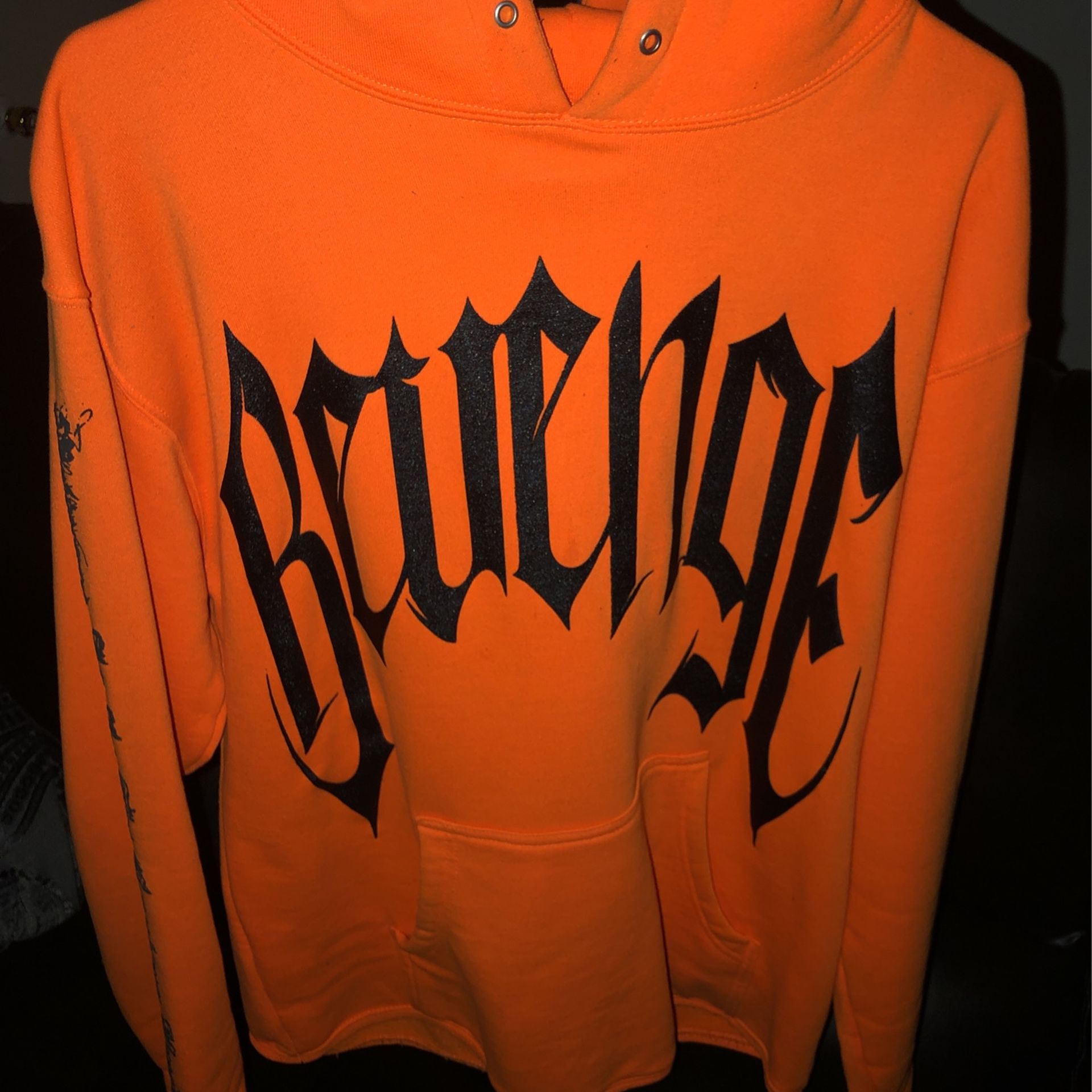 Trippie redd orange hoodie cheap