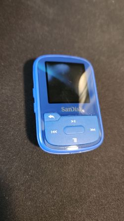 SanDisk Clip Sport Plus Wearable MP3 Player SDMX32 Blue 32GB Player (Blue)