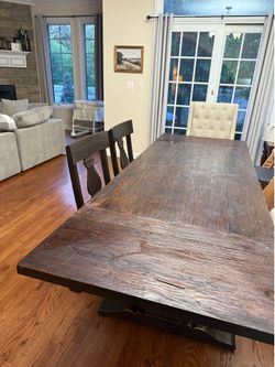 World Market Trestle Dining table