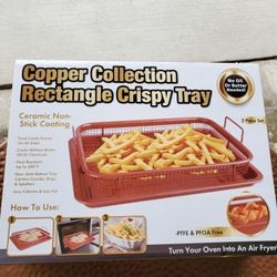 Copper Rectangle Crispy Tray, New