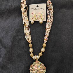 Necklace With Earrings 