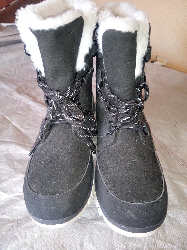 Women's Suede& Fur Boots Size 7