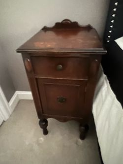 Antique nightstand, solid wood
