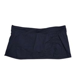 Lands End Banded Side Slit Skirt Swim Bottom Womens 14
