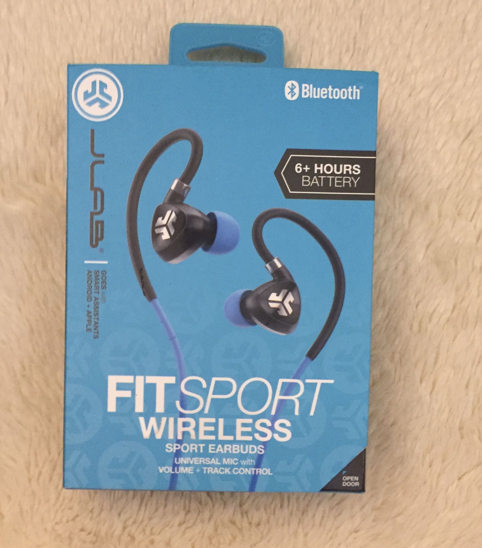 JLab Fit Sport Wireless Earbuds-Blue